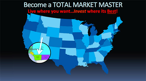 hot appreciating investing market Map showing that by using the Market Screener or the new S.T.A.R.filter, San Diego, California is the next hot appreciating investing market.