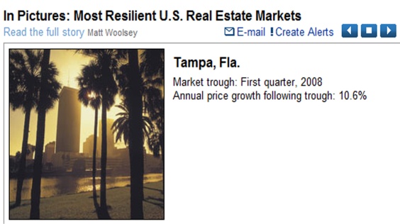 Most Resilient U.S. Real Estate Markets - Tampa, Florida 2008