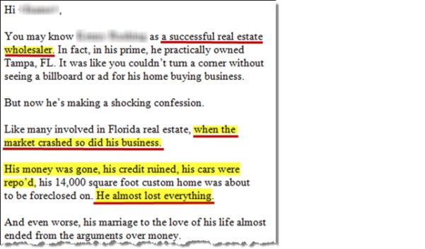 housing market crash An email exposing a 600 lb. gorilla for losing it all once the market crashed in Florida. He lost his money, credit, cars, 14,000 square foot custom home, and his marriage to the love of his life.