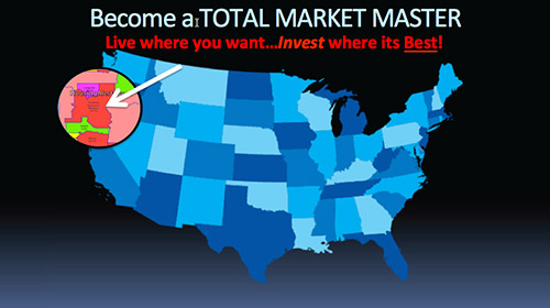 appreciating investment market Map showing the next hot appreciating investment market is Portland, Oregon using the Market Performance Scoring Software