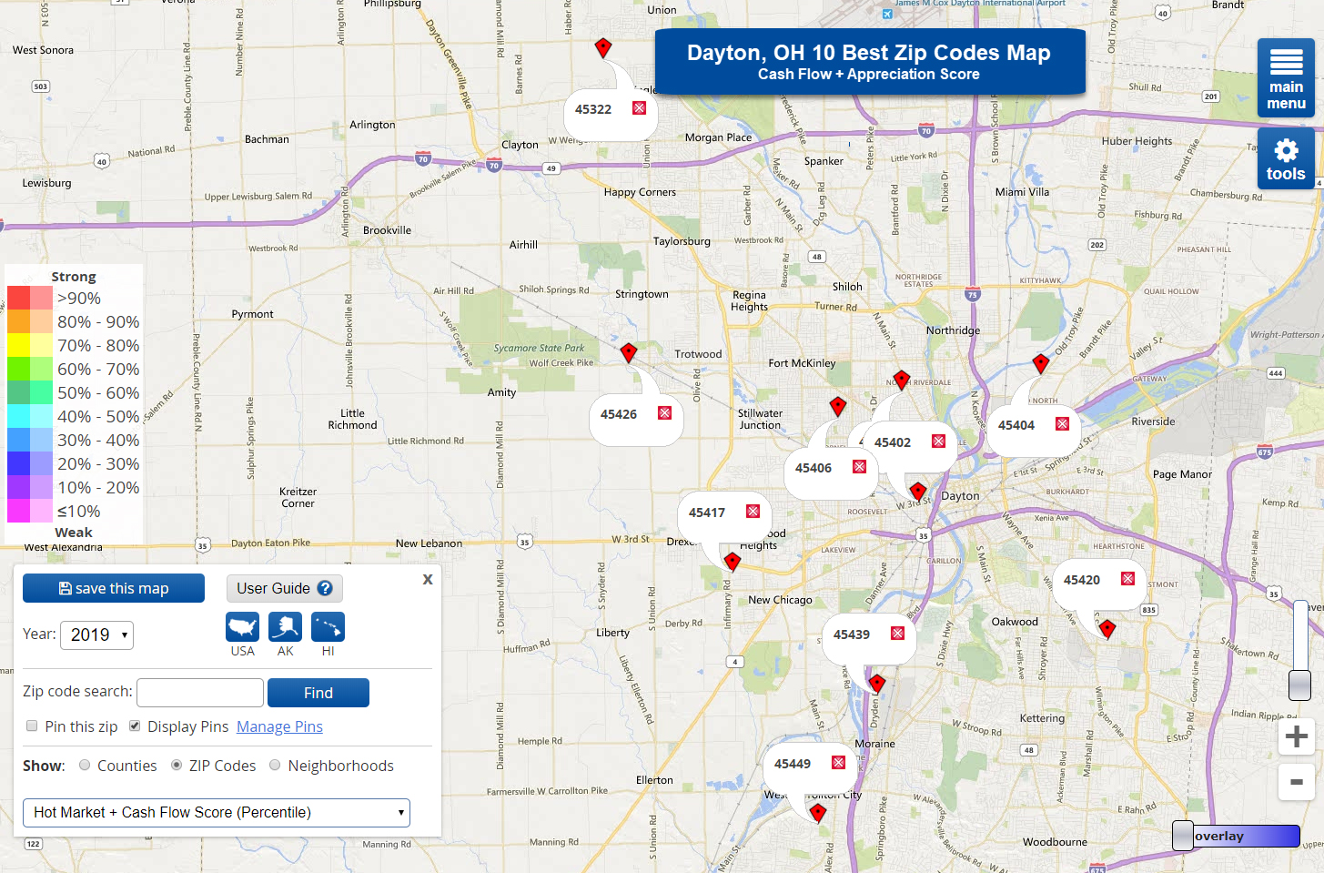 10 Best Zip Codes for Real Estate in Dayton, OH