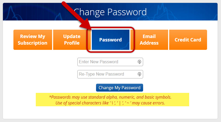 Change My Password - Step 2