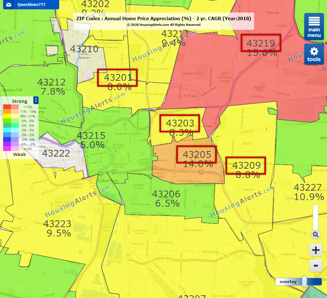 Pin Pointing Hot Zip Codes in Cities with Strong Scores